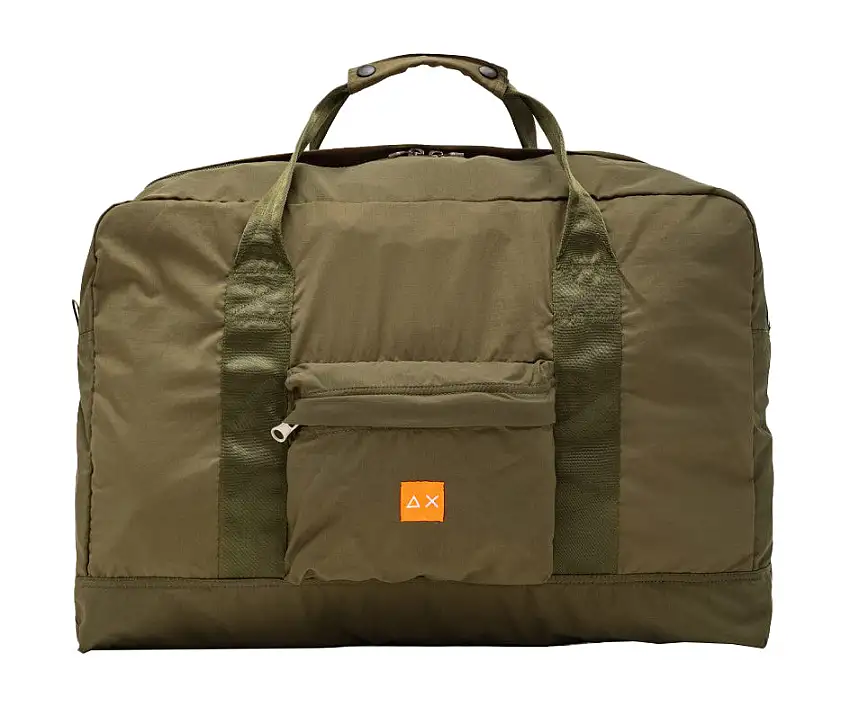 Sun68 Big Pockable Bag Nylon Verde