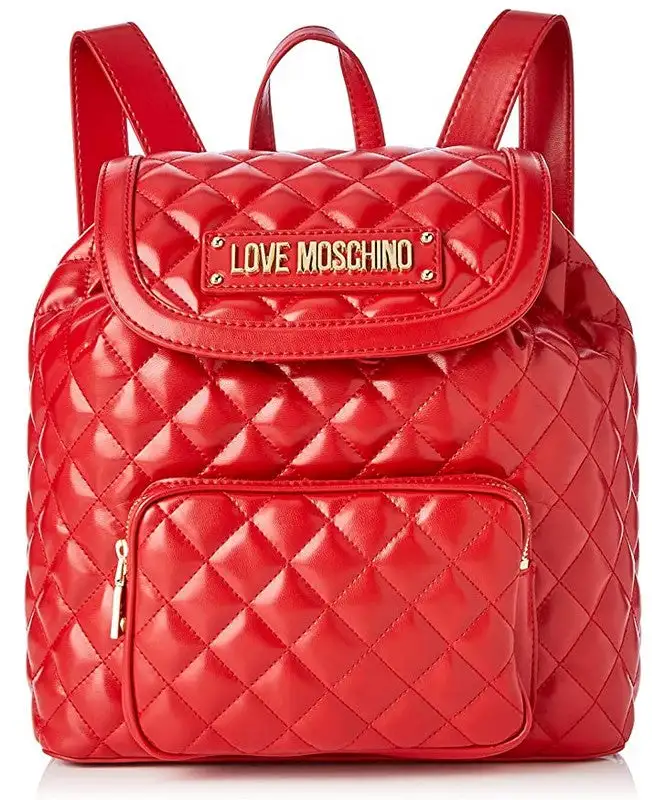 Moschino Zaino Quilted Nappa Rosso Donna