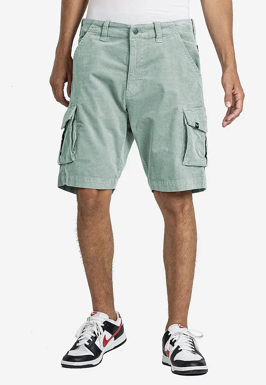 REELL - City Cargo Baby Cord Aqua Grey - Pantaloncini