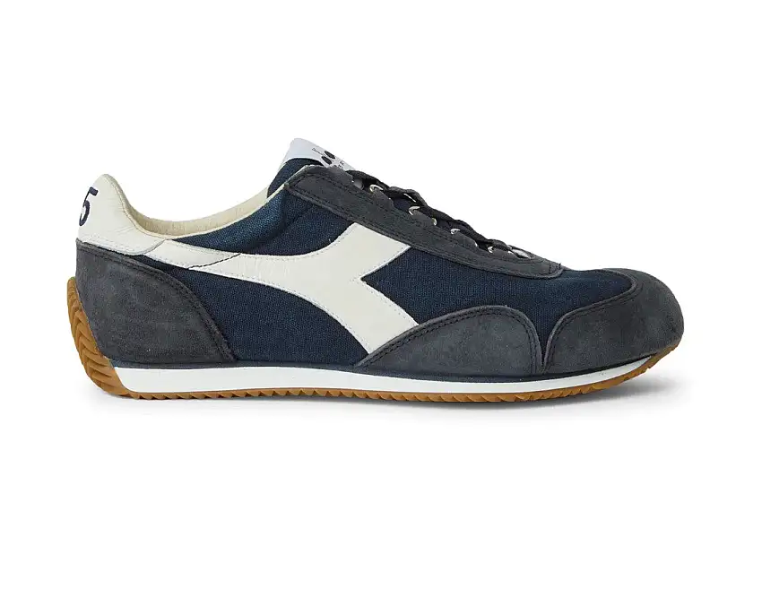 Diadora Heritage Sneakers Equipe H Canvas Tela e Pelle Stone Wash Blu
