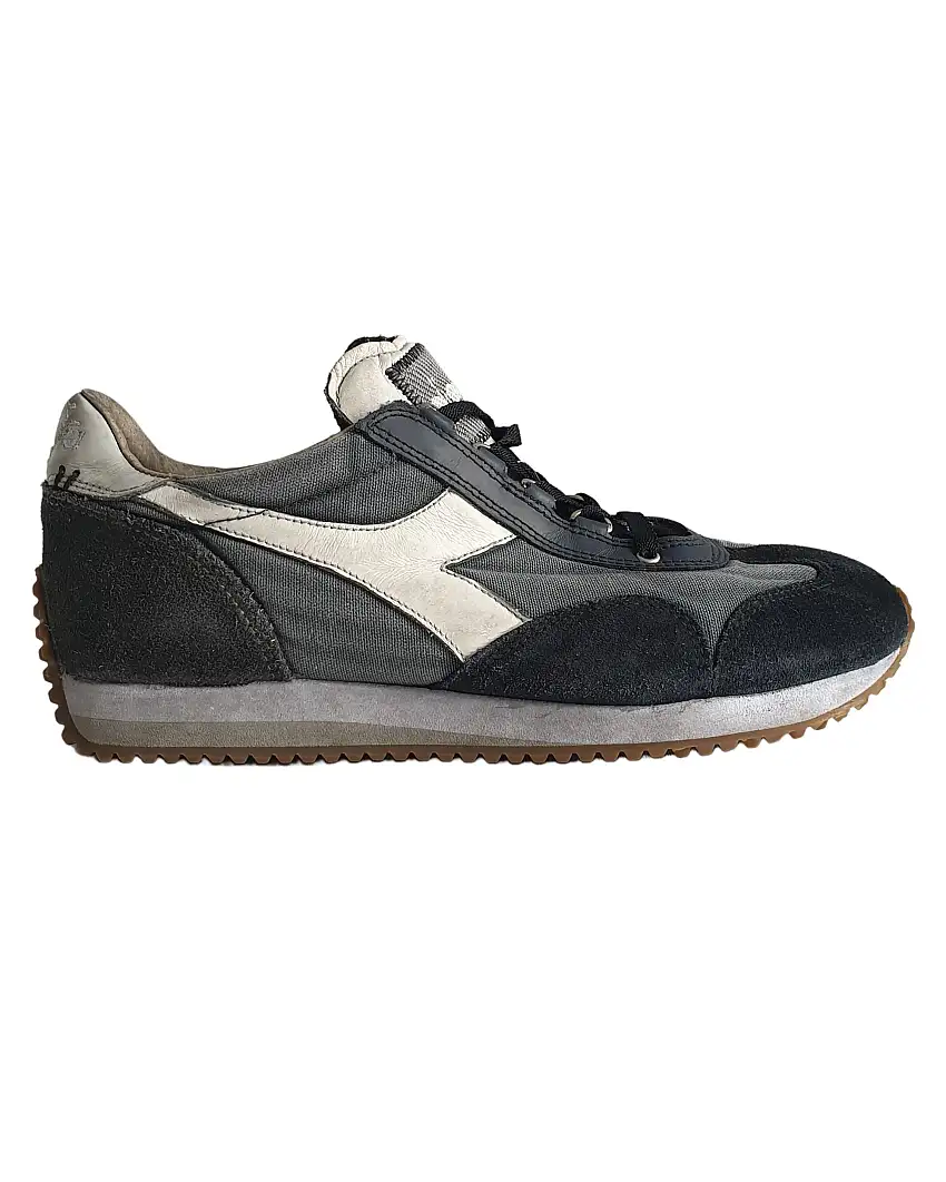 Diadora Heritage Sneakers Equipe H Dirty Stone Wash Evo Tela/Pelle Blu