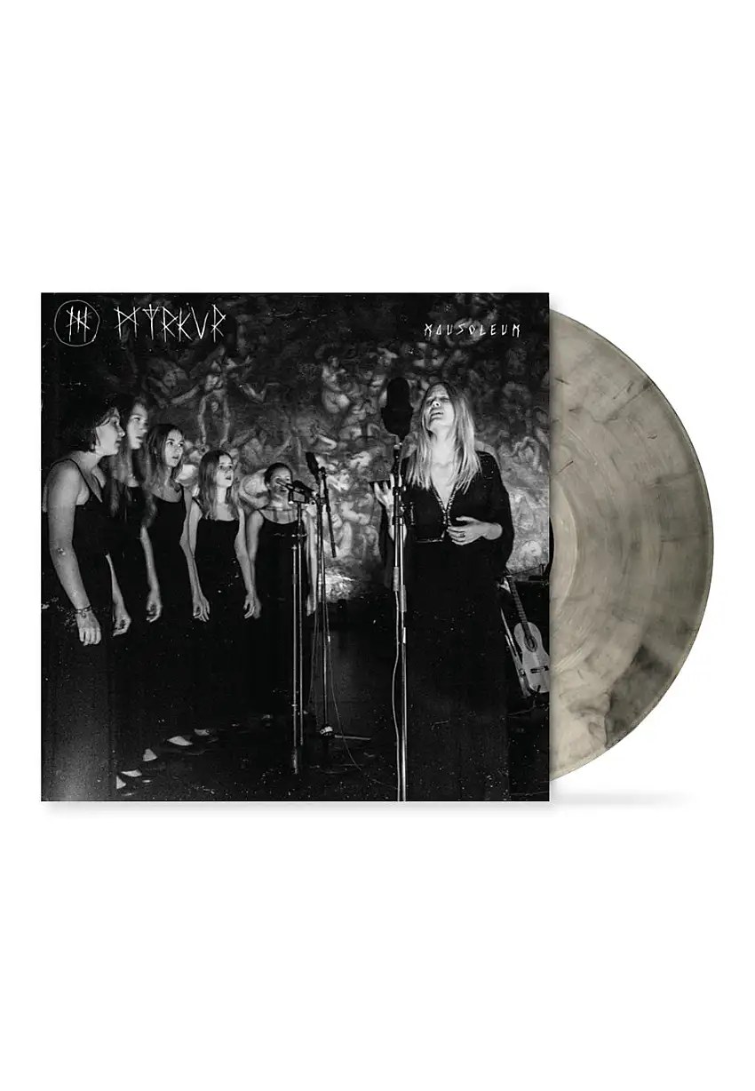 Myrkur - Mausoleum Black And White Galaxy Merge - Colored Vinyl