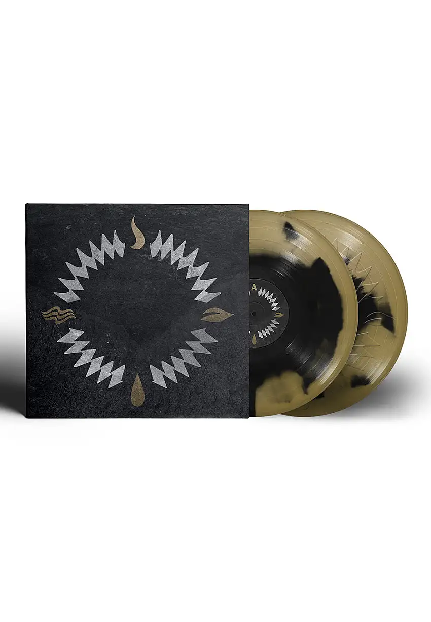 Our Hollow Our Home - Burn In The Flood (Deluxe) Ink Spot Gold/Black - Colored 2 Vinyl
