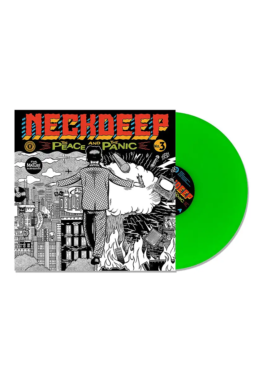Neck Deep - The Peace And The Panic Neon Green - Colored Vinyl
