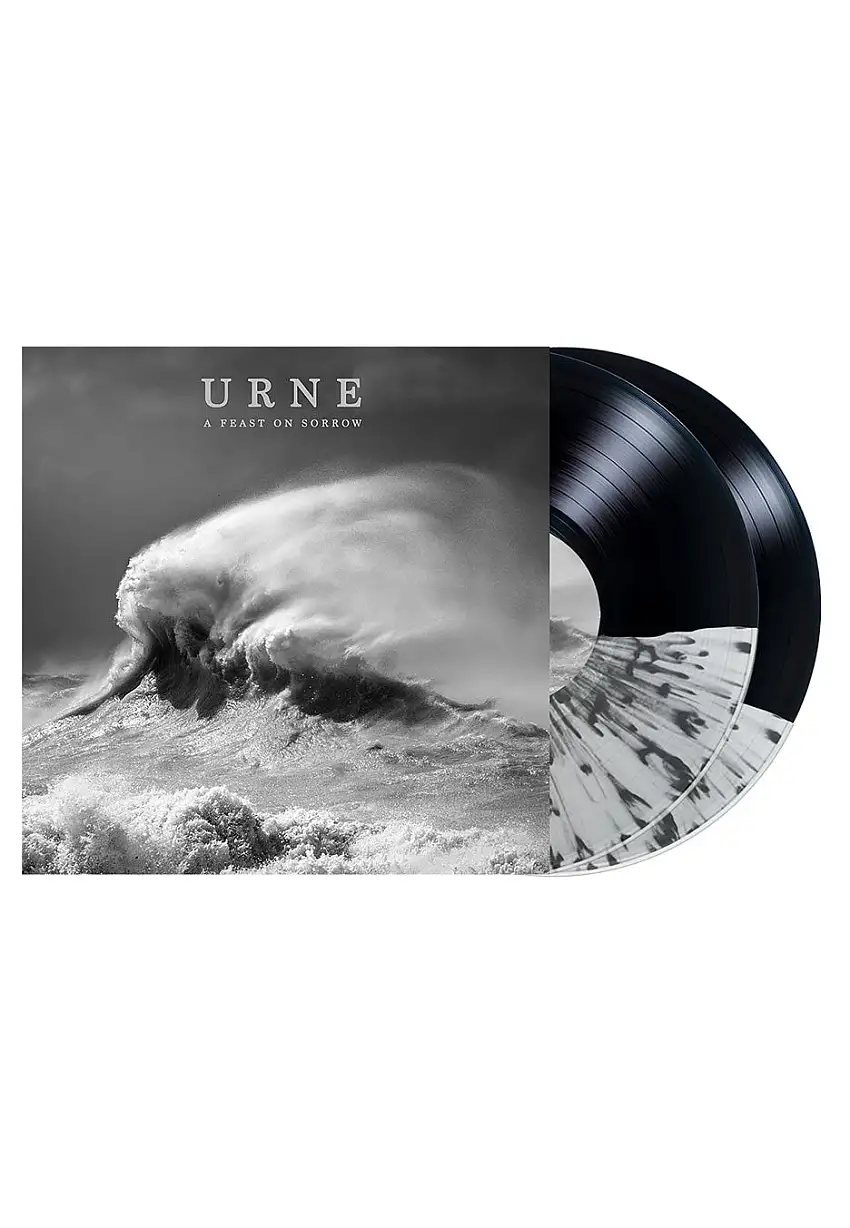 Urne - A Feast On Sorrow Ultra Clear / Black - Splattered 2 Vinyl