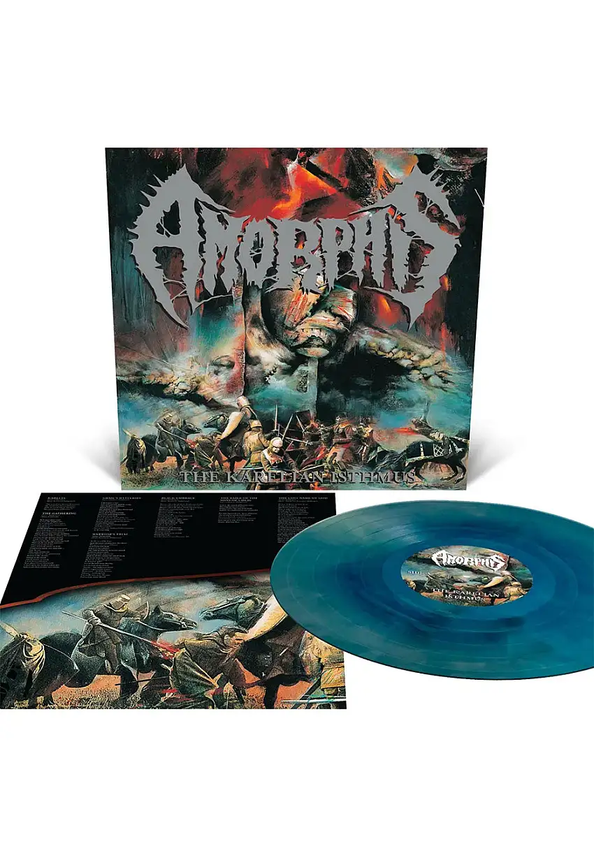 Amorphis - The Karelian Isthmus Ltd. Sea Blue & Metallic Silver Galaxy - Colored Vinyl