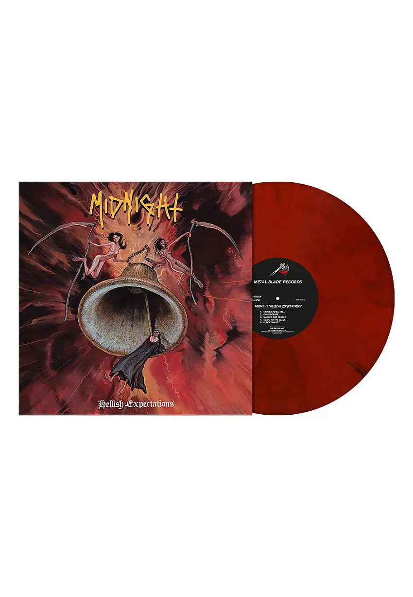 Midnight - Hellish Expectations Crimson Red w/ Black Smoke - Colored Vinyl