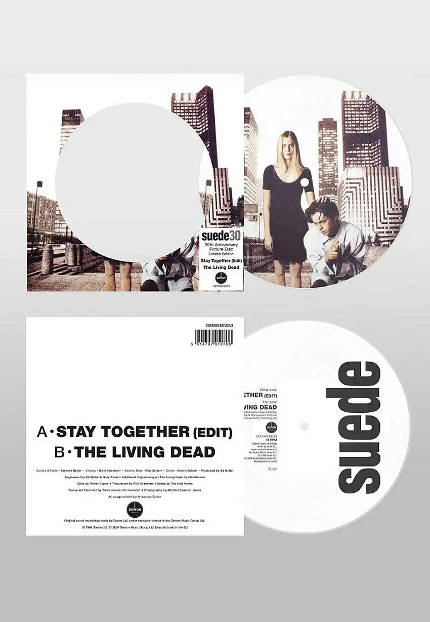 Suede - Stay Together / The Living Dead (Limited 30th Anniversary) - Picture 7 Inch