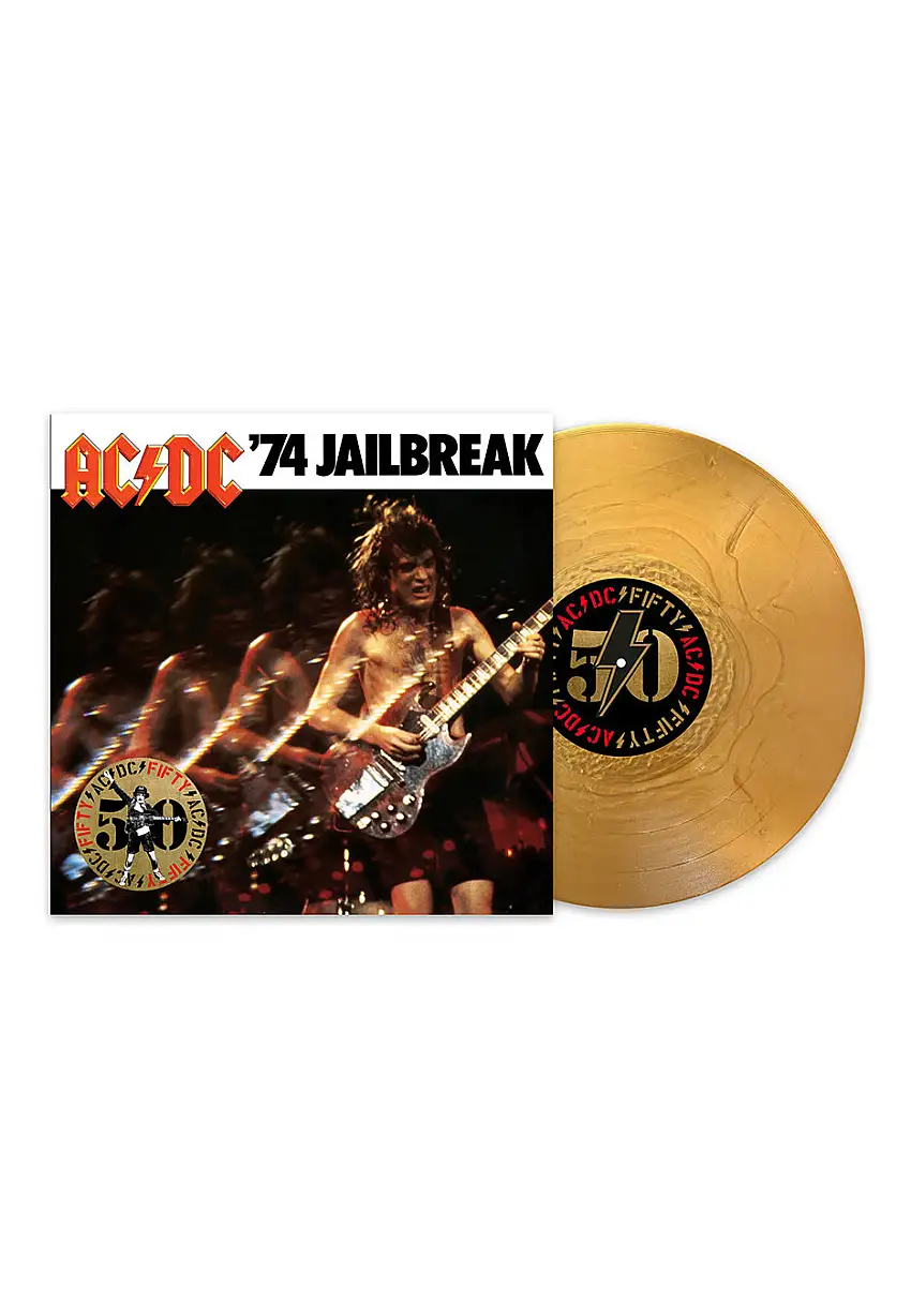 AC/DC - 74 Jailbreak (Limited 50th Anniversary) Gold - Colored Vinyl