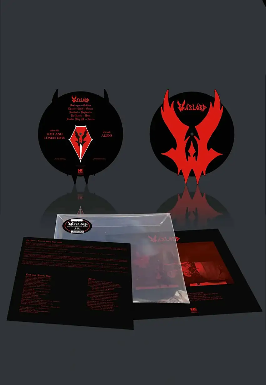 Warlord - Lost And Lonely Days / Aliens Ltd. Picture Shape Vinyl