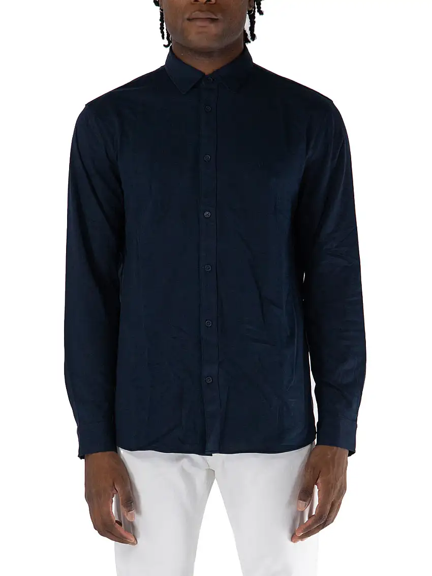 Camicia Armani Exchange da Uomo - Blu