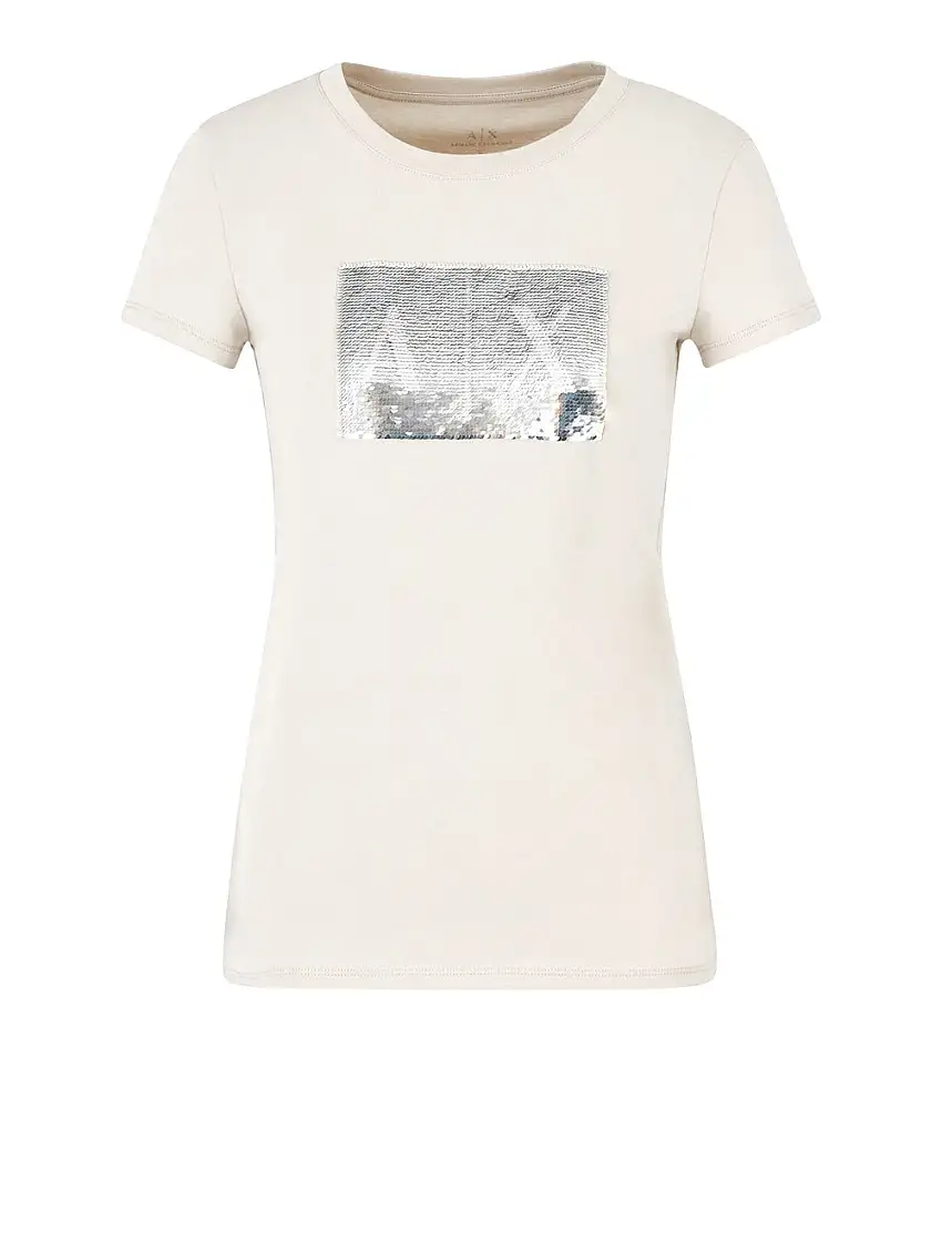 T-shirt Armani Exchange da Donna - Beige