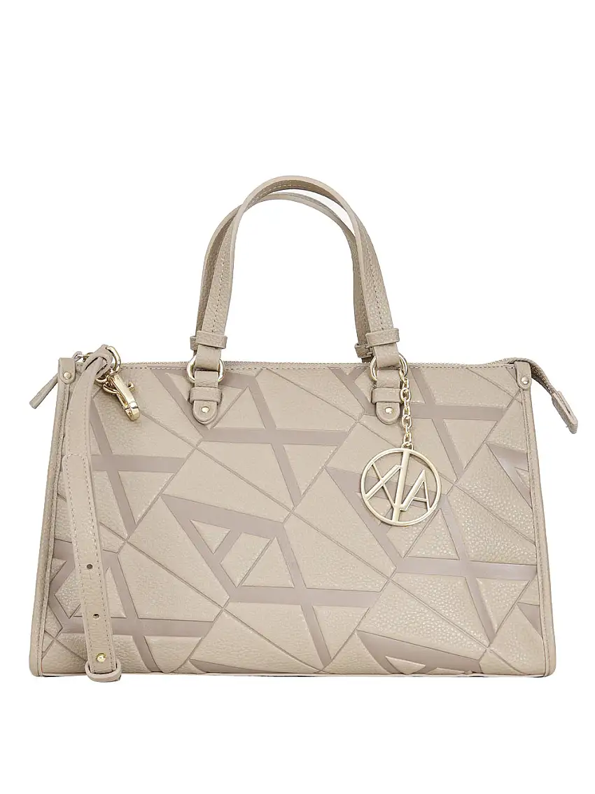 Borsa a Mano Armani Exchange da Donna - Beige