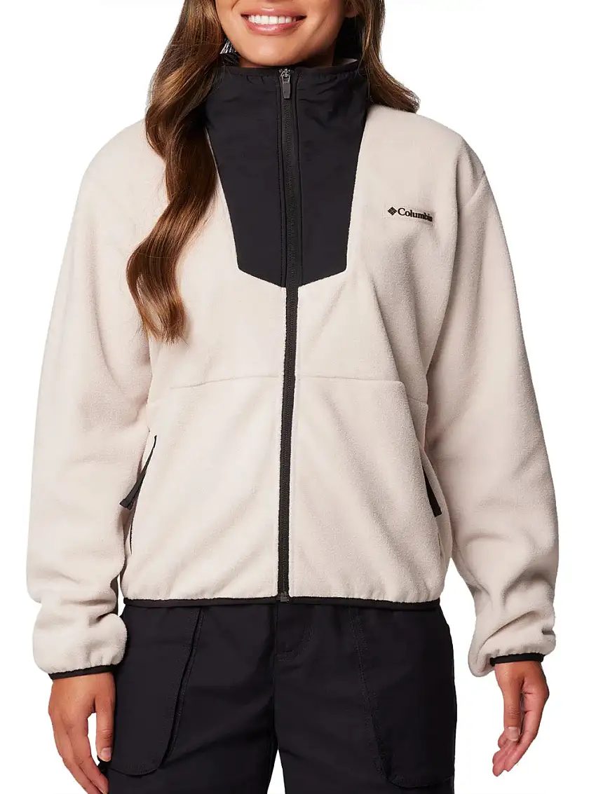 Felpa Zip Columbia Sequoia Grove da Donna - Avorio