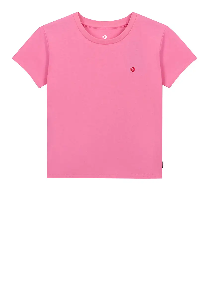 T-shirt Converse Slim Jersey da Donna - Rosa