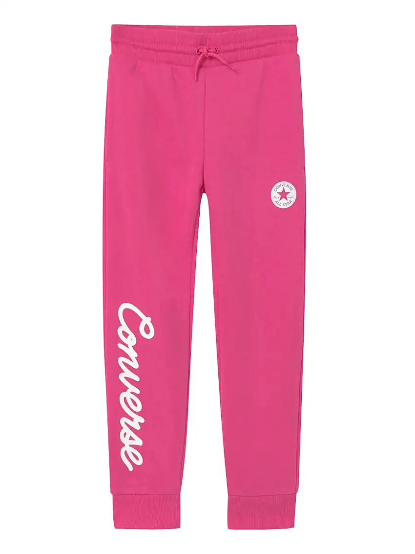 Pantalone Tuta Converse Signature da Bambina - Fuxia