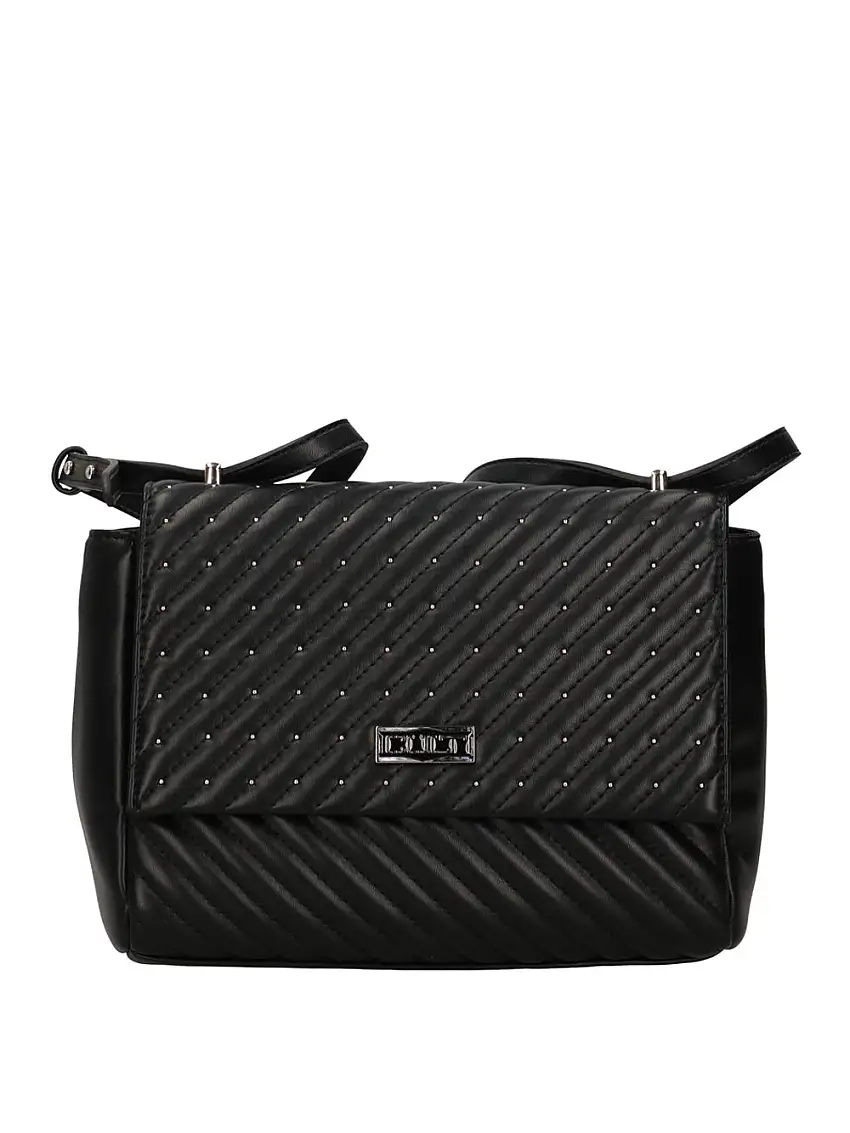 Borsa a Tracolla Cult Medium Flap Charlotte da Donna - Nero