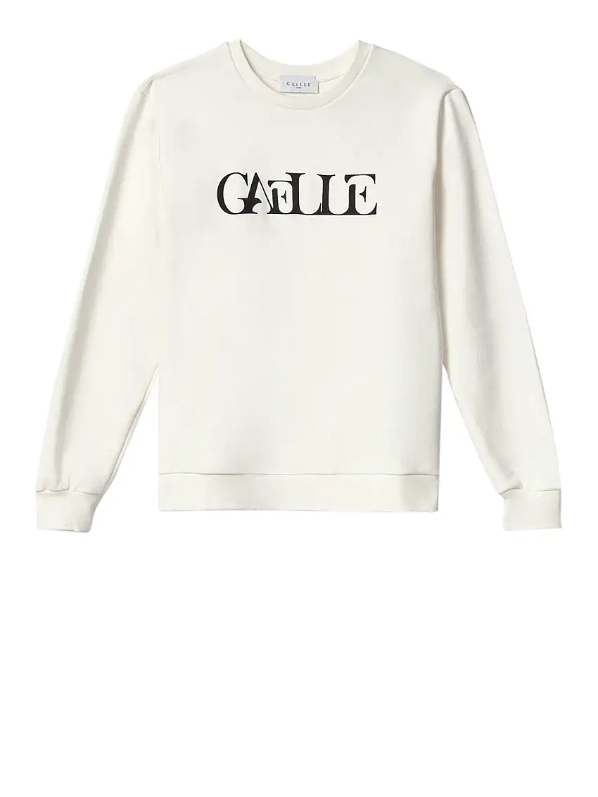Felpa Gaelle Con Logo da Donna - Bianco