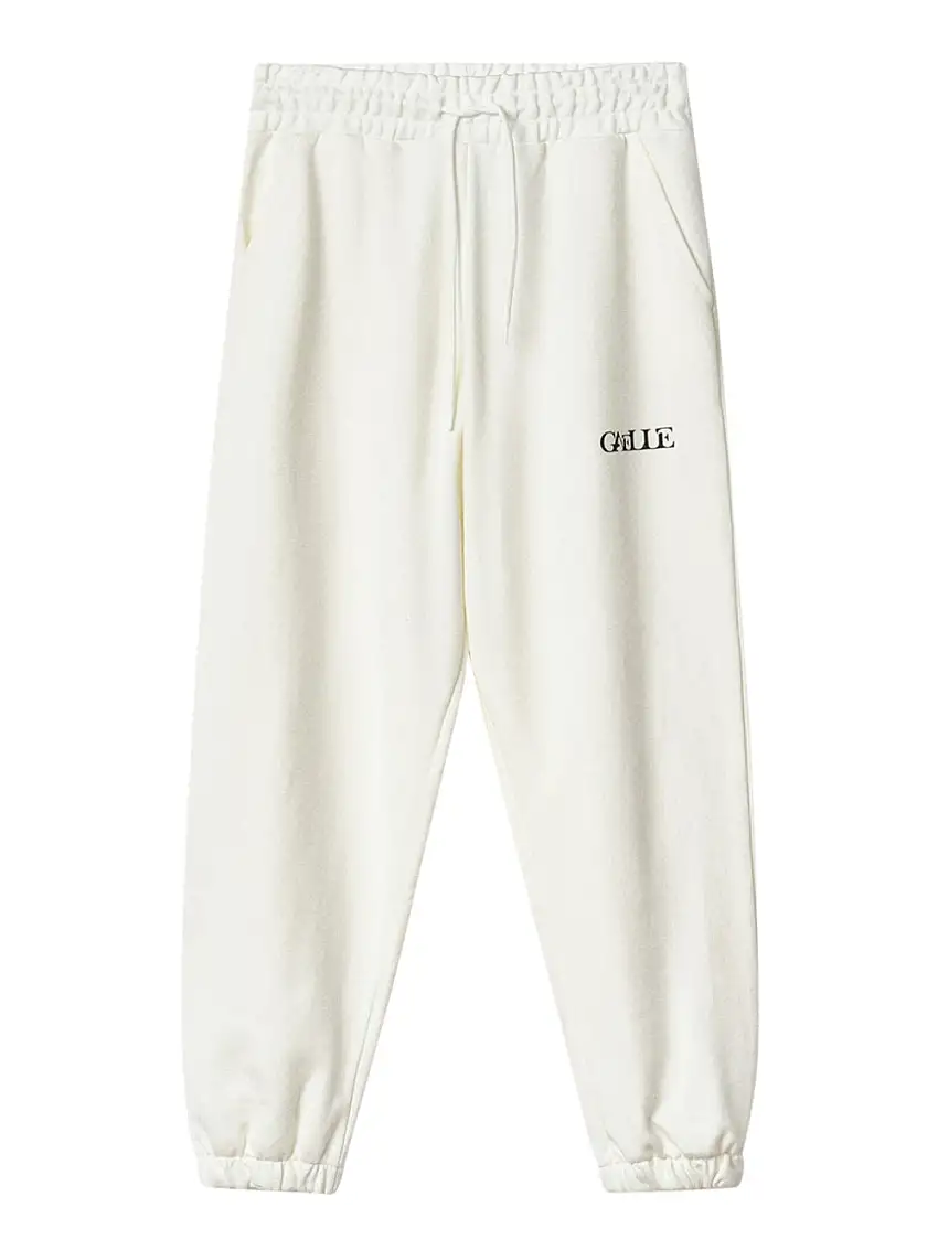 Pantalone Tuta Gaelle Con Logo da Donna - Bianco