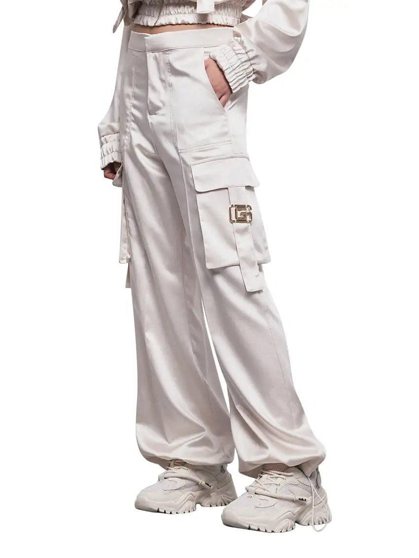 Pantalone Cargo Gaelle da Donna - Bianco