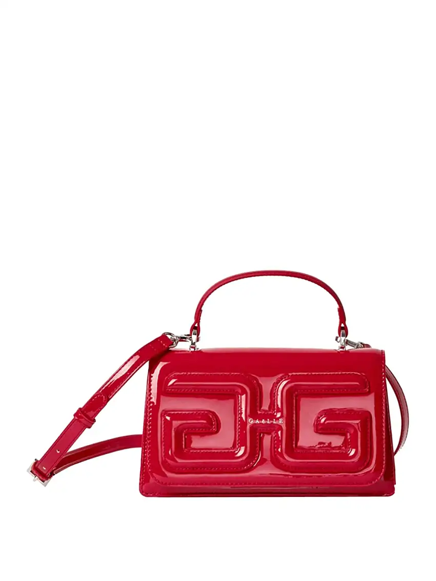 Borsa a Mano Gaelle Maxi Patch Double G da Donna - Rosso