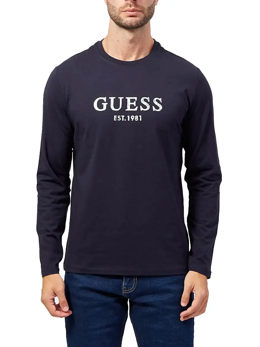 T-shirt Guess Iridesce da Uomo - Blu