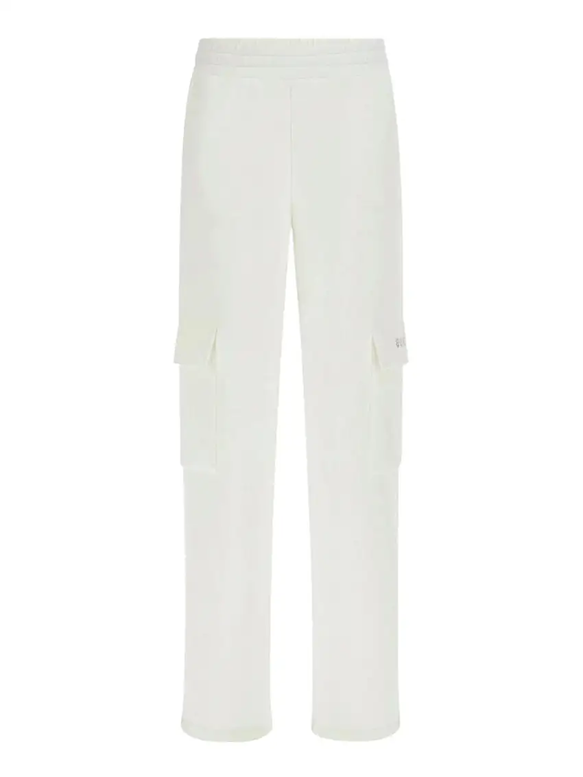 Pantalone Cargo Guess Cecilia Scuba da Donna - Avorio