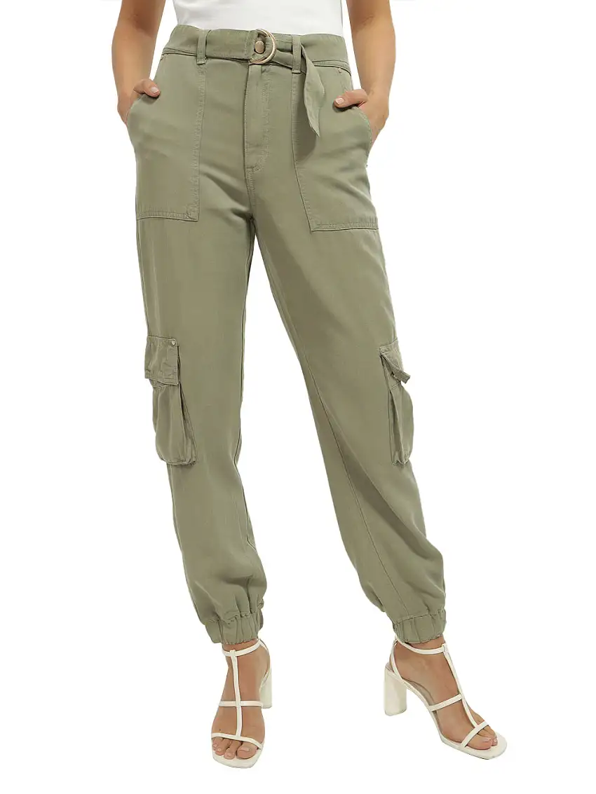 Pantalone Cargo Guess Katrin da Donna - Verde