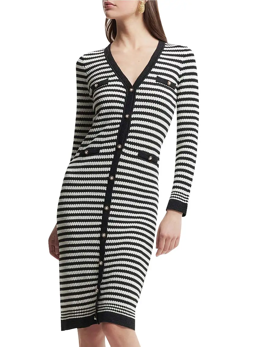Vestito Midi Kocca Mianna da Donna - Nero Bianco