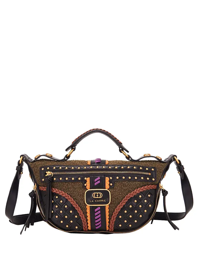 Borsa a Mano La Carrie Jungle da Donna - Nero