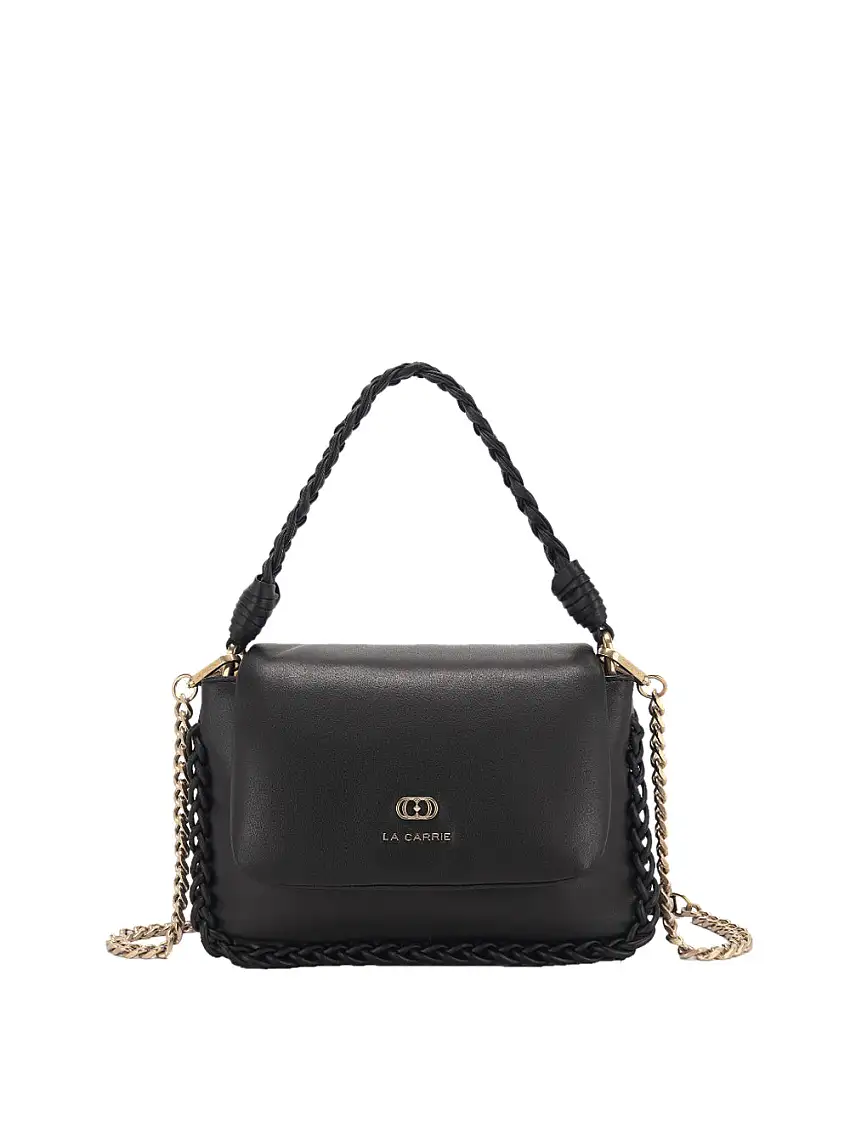 Borsa a Mano La Carrie Curly Double Square da Donna - Nero