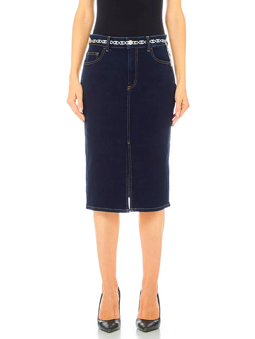 Gonna Midi Liu Jo Jewel Lux da Donna - Blu