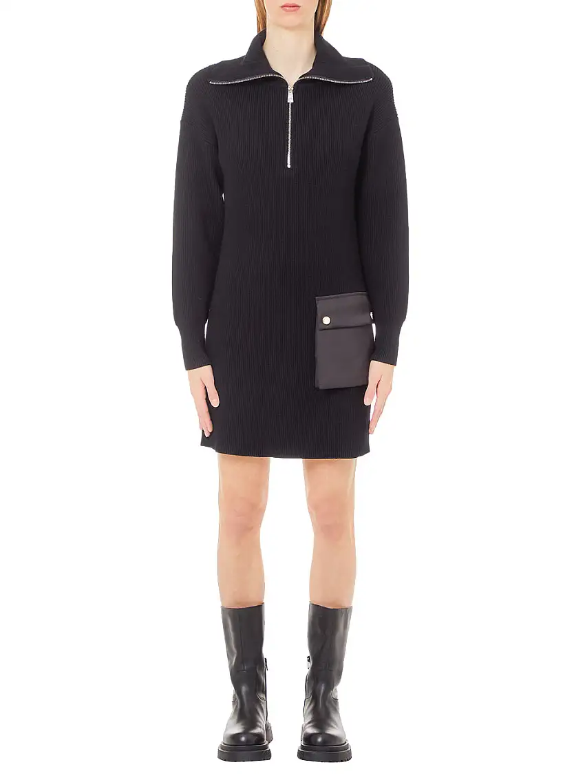Vestito Mini Liu Jo In Maglia da Donna - Nero