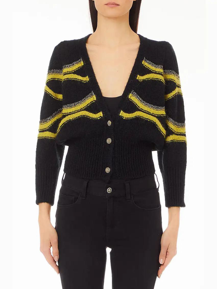 Cardigan Liu Jo Corto da Donna - Nero