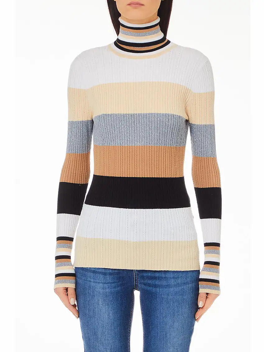 Dolcevita Liu Jo A Righe Beige da Donna - Multicolore