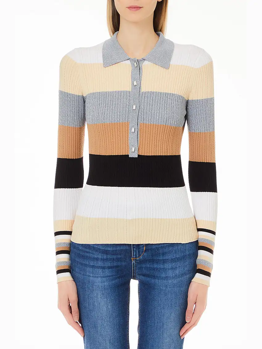 Pullover Liu Jo Con Bottoni da Donna - Multicolore