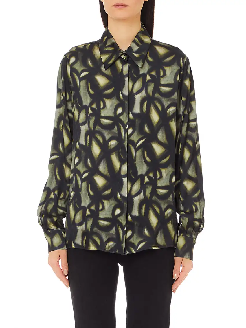 Camicia Liu Jo Raso Viscosa da Donna - Verde