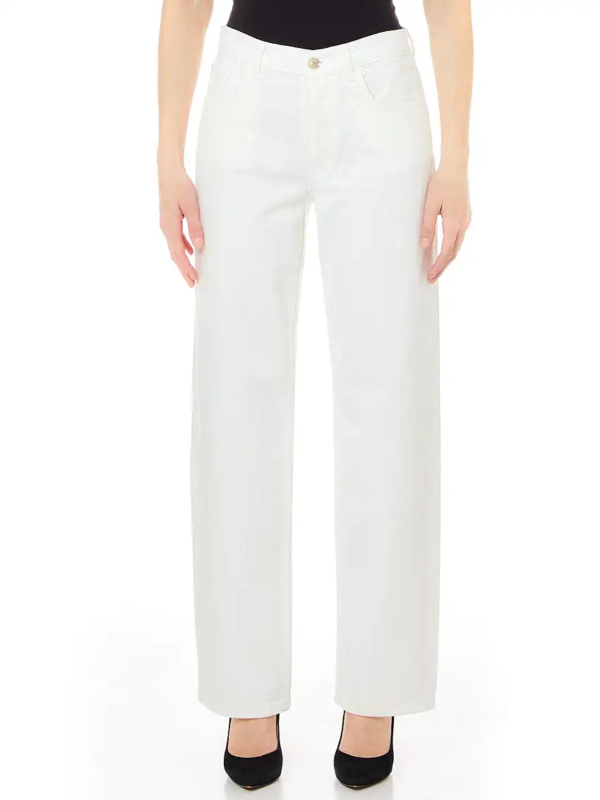Pantalone Straight Liu Jo da Donna - Bianco
