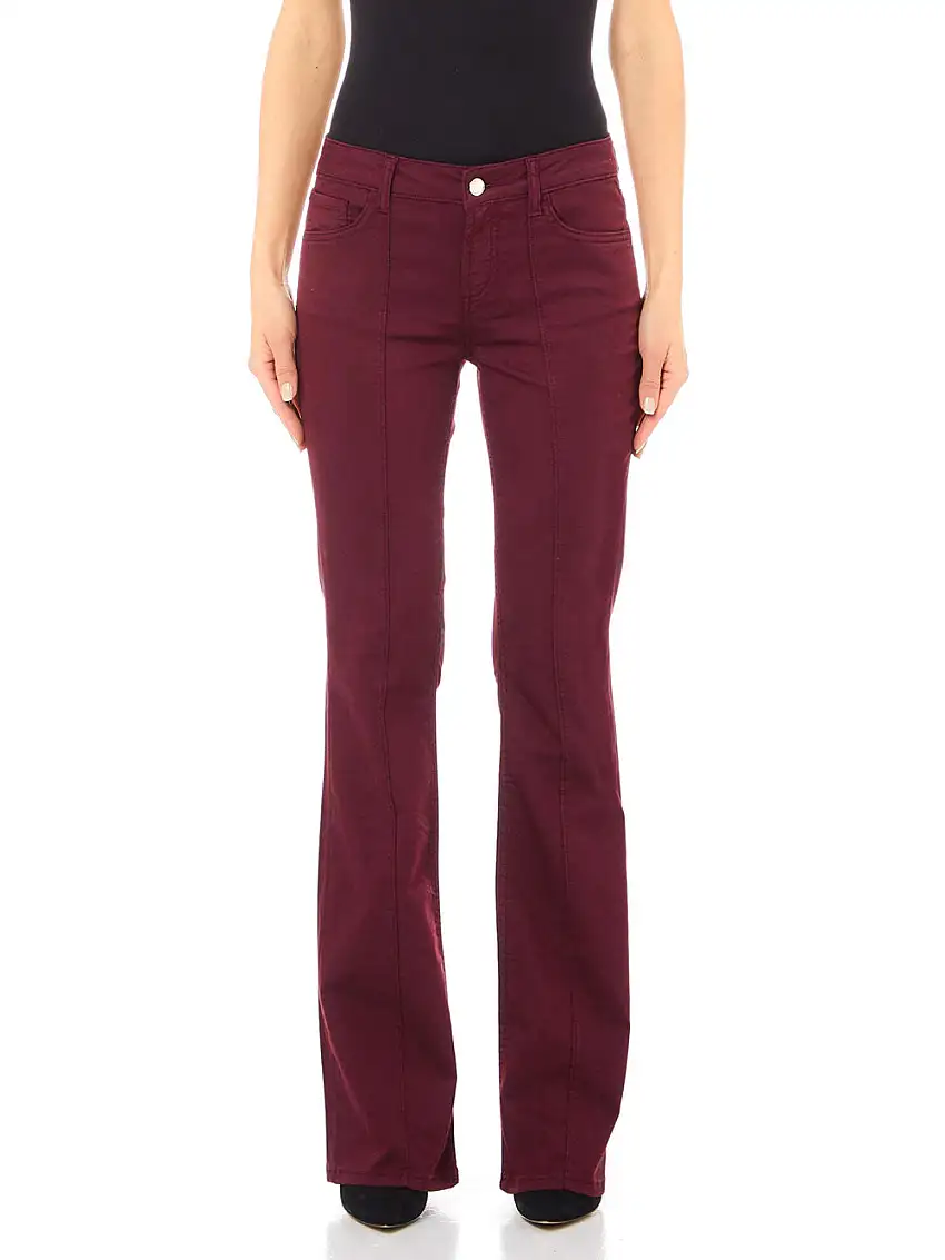 Pantalone Zampa Liu Jo Boot Cut da Donna - Bordeaux