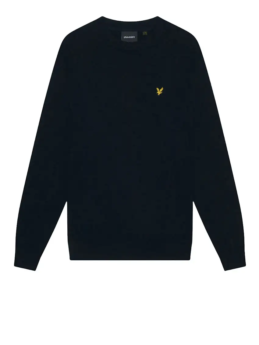 Pullover Lyle & Scott Cotton Merino Crew da Uomo - Blu