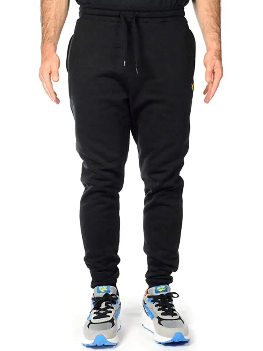 Pantalone Tuta Lyle & Scott Brushed Back da Uomo - Nero