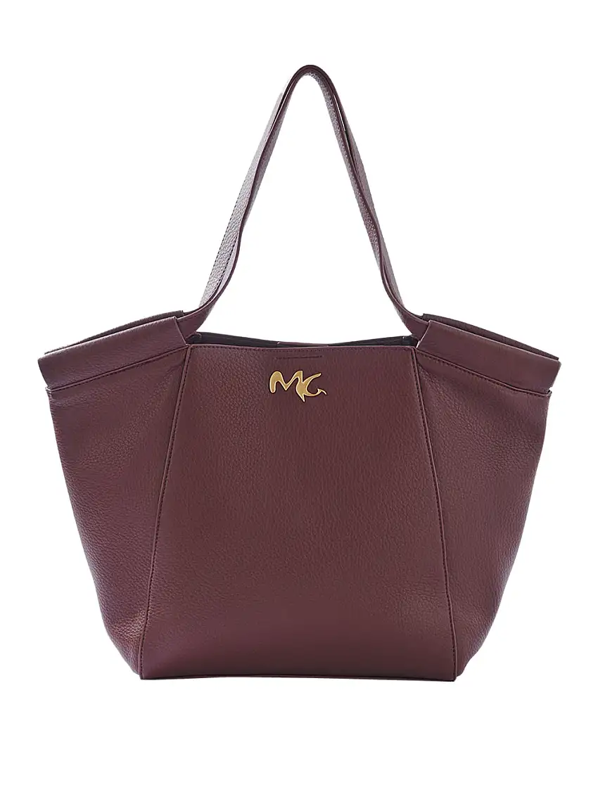 Borsa a Spalla Manila Grace Cesta Maxi da Donna - Bordeaux