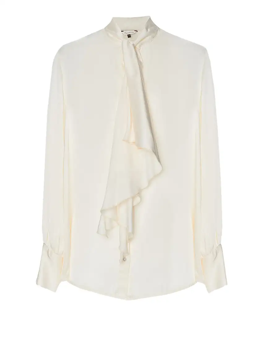 Blusa Manila Grace Fiocco da Donna - Bianco