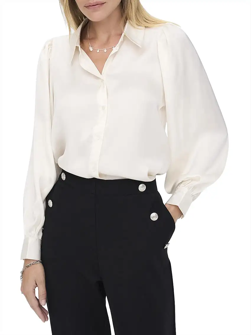 Camicia Casual Only da Donna - Avorio