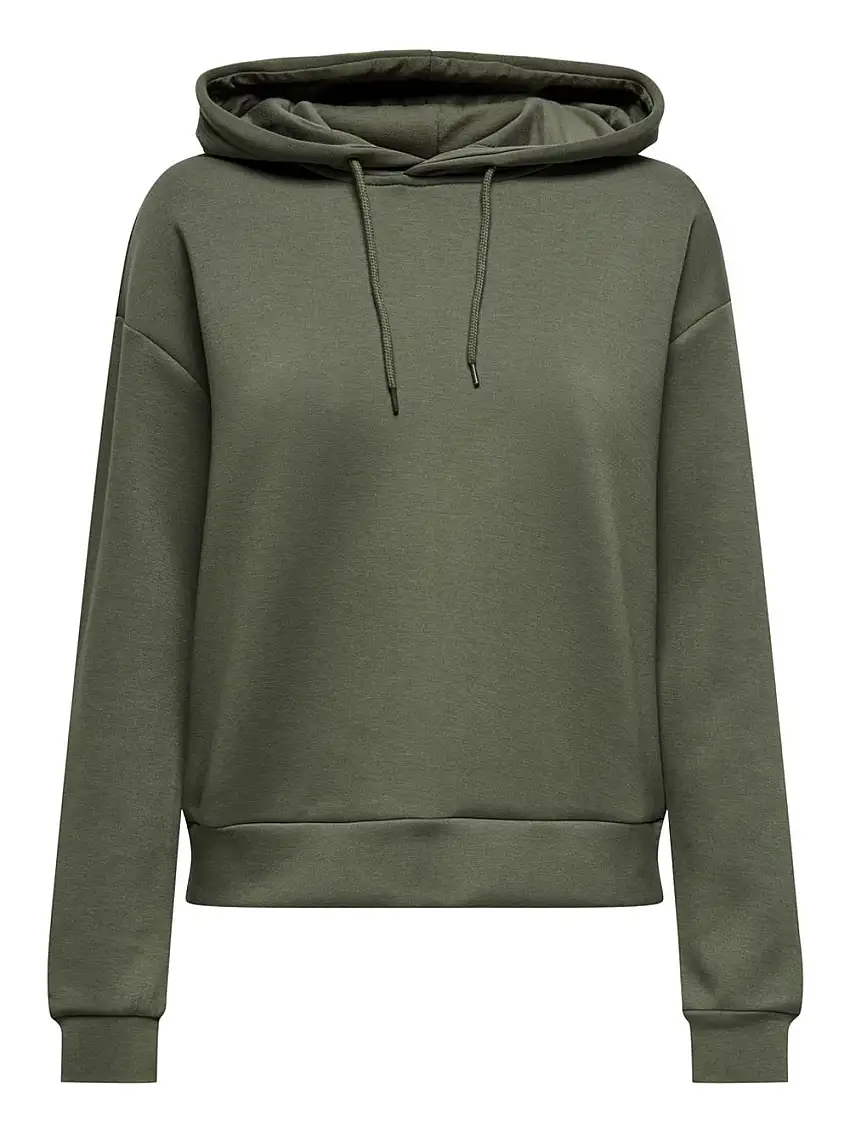 Felpa Cappuccio Only da Donna - Verde