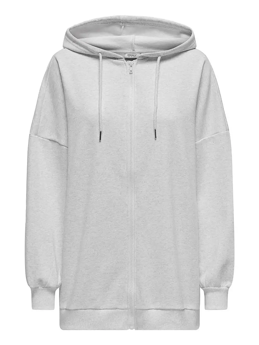 Felpa Zip Only da Donna - Grigio