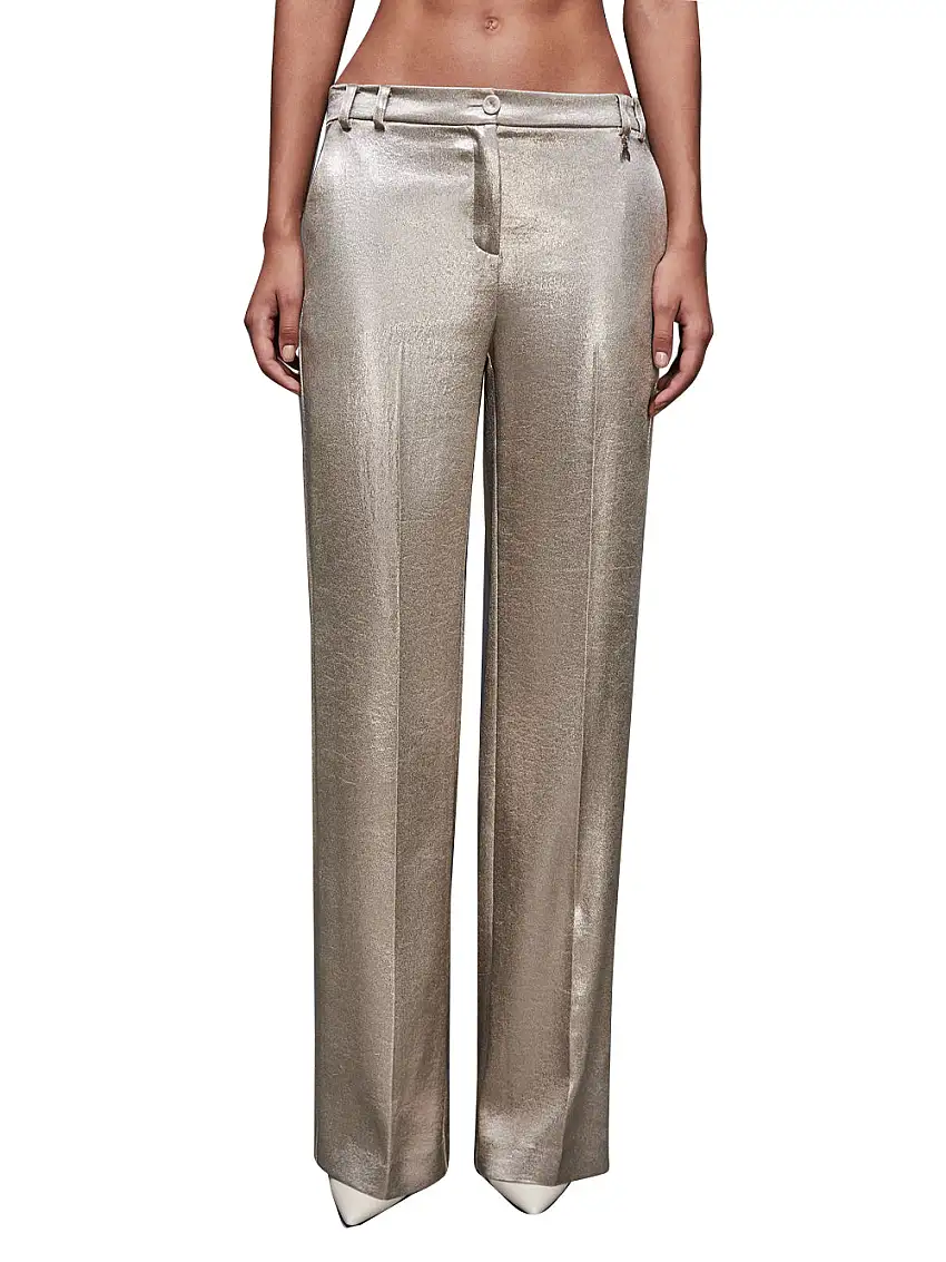 Pantalone Patrizia Pepe Laminato da Donna - Oro