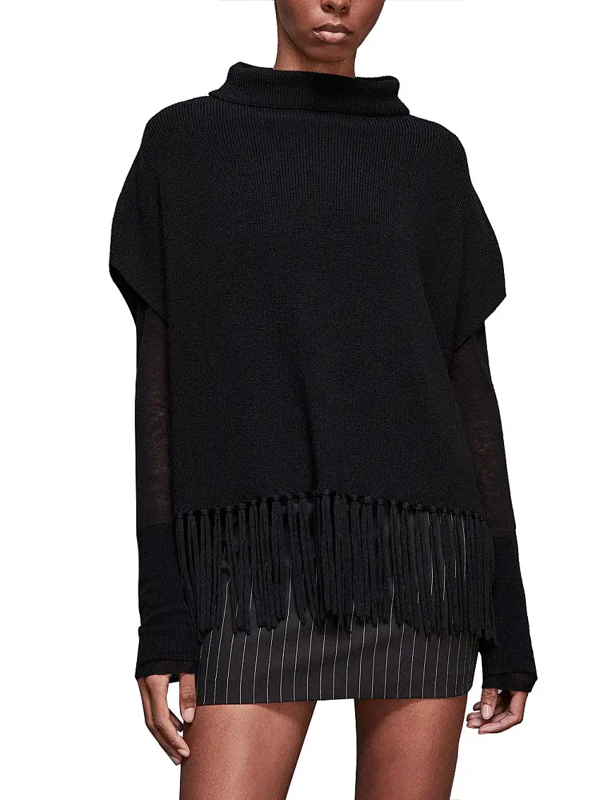 Poncho Patrizia Pepe da Donna - Nero