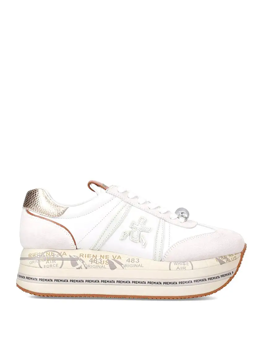 Sneakers Premiata BETH 7037 da Donna - Bianco
