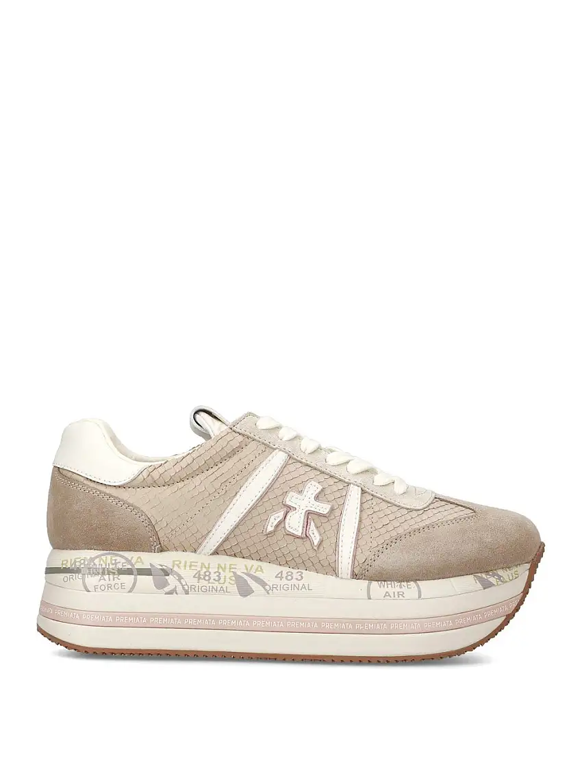 Sneakers Premiata BETH 7039 da Donna - Beige